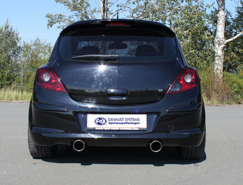 Fox Duplex Auspuff Sportauspuff Komplettanlage für Opel Corsa D GSI 1,6l 110kW Fox Duplex Auspuff Sportauspuff Komplettanlage für Opel Corsa D GSI 1,6l 110kW