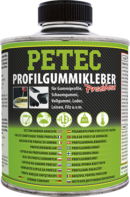 Petec Gummiklebstoff Profilgummikleber Montagekleber Pinseldose 350ml 93835