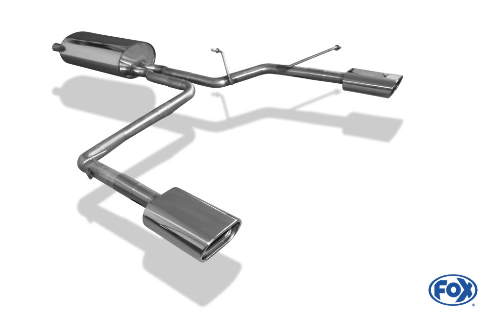 Fox Duplex Auspuff Sportauspuff Endschalldämpfer für Lexus RX 400H - HXU3 3,3l