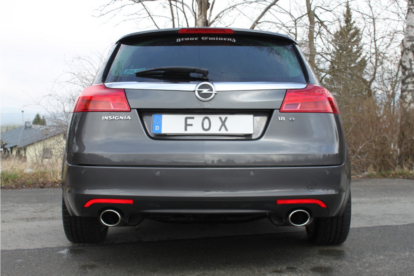 Fox Duplex Auspuff Sportauspuff für Opel Insignia 4x4 Sports Tourer 2,0l 