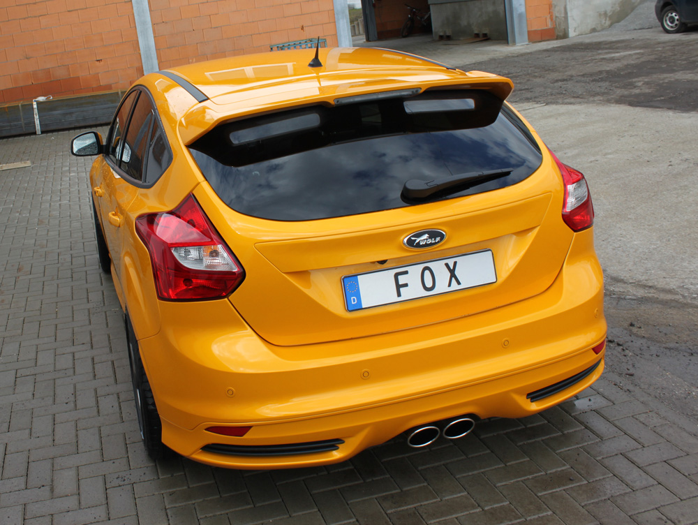 Fox Auspuff Sportauspuff mittig für Ford Focus 3 ST Fließheck 2.0l 184kW